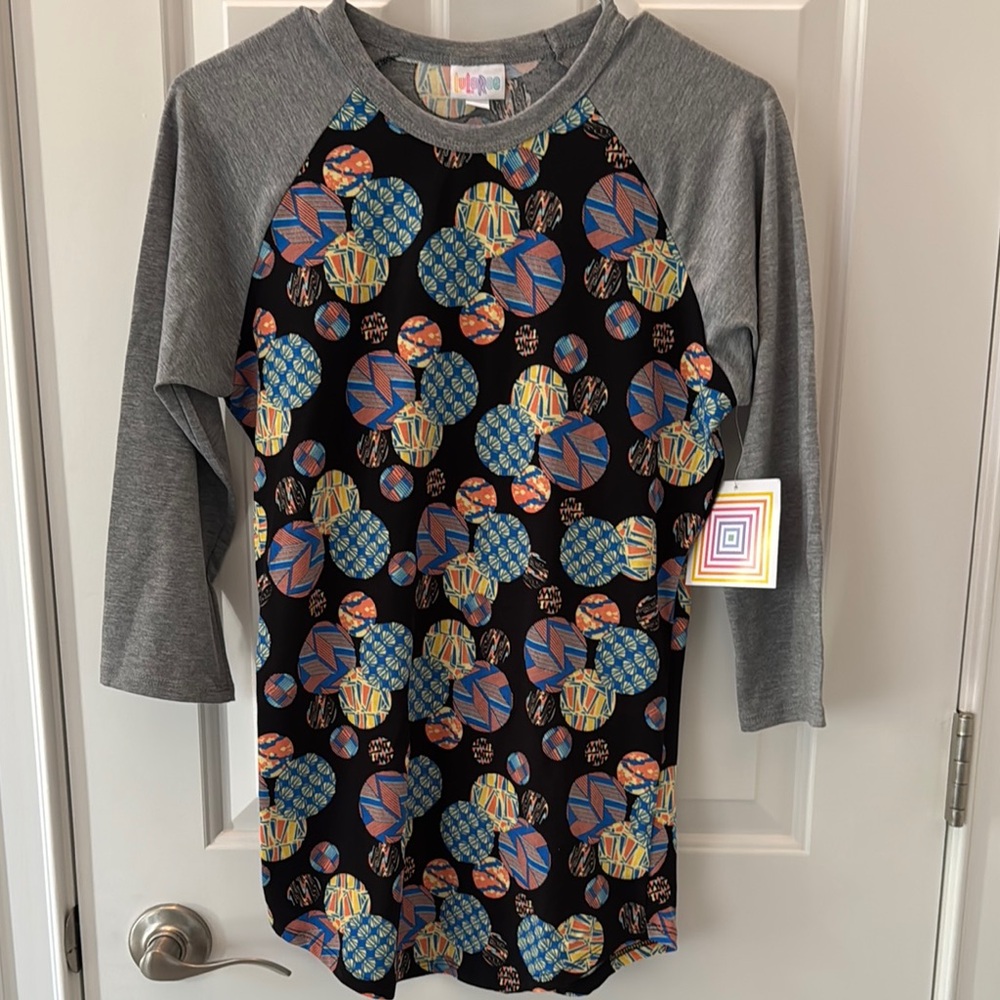 XS Women’s Colorful Patterned Raglan Shirt
